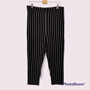 High waisted striped pants